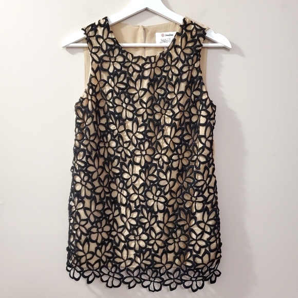 Lela Rose x Neiman Marcus - Guipure Lace Cotton Silk Overlay Blouse - Size XS - Picture 3 of 9